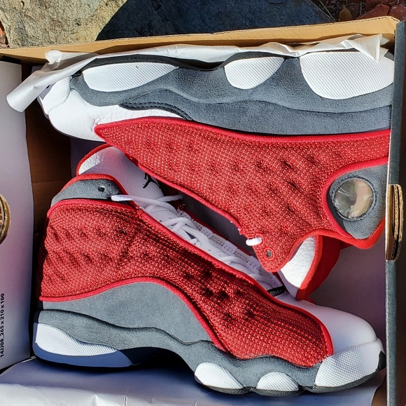 NIKE AIR JORDAN 13 RETRO GS 'RED FLINT' SIZE: 5Y(6.5 WMNS) & 4Y(5.5 WMNS) AVAIL - Picture 4 of 16